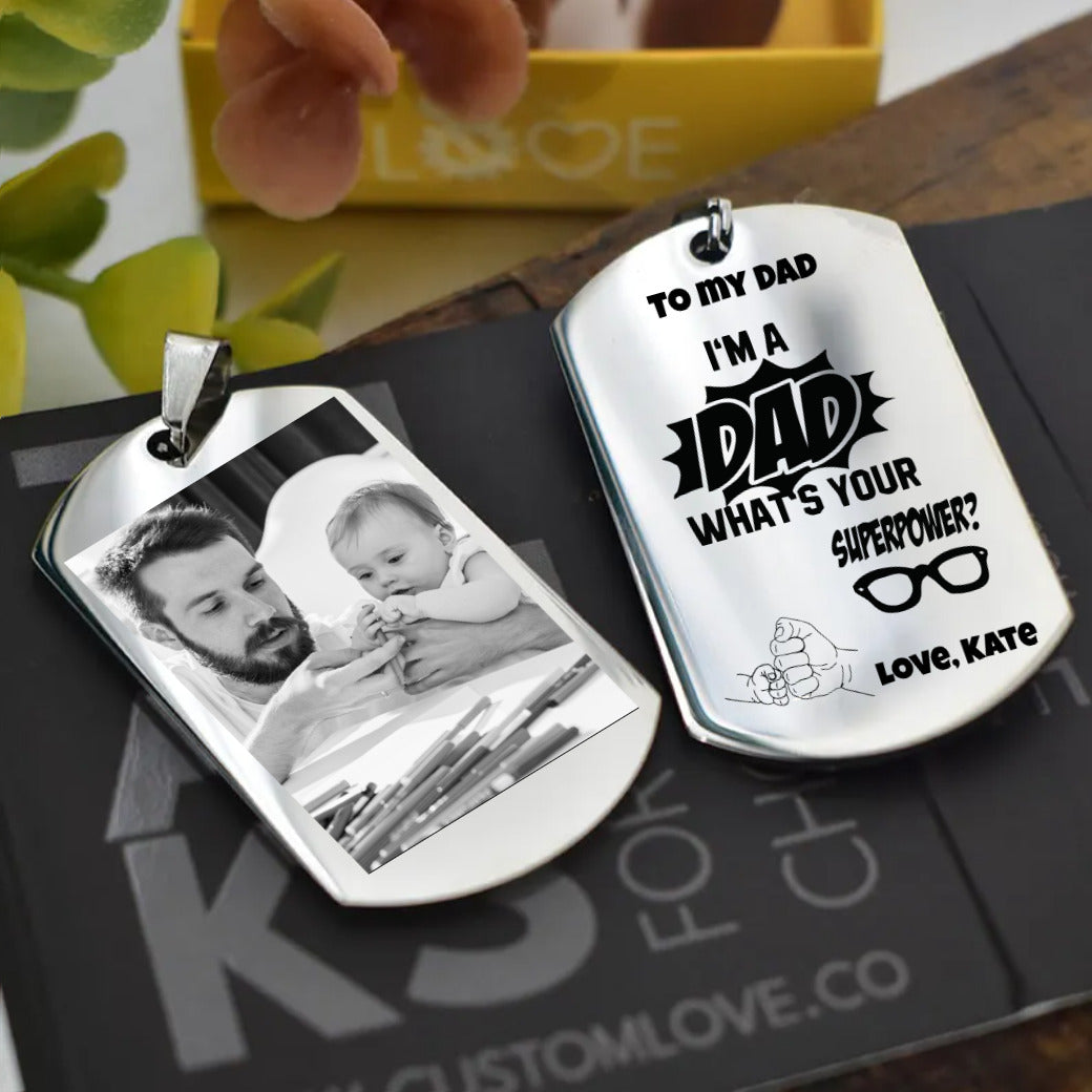 Super-Dad Medall +Personalized Photo