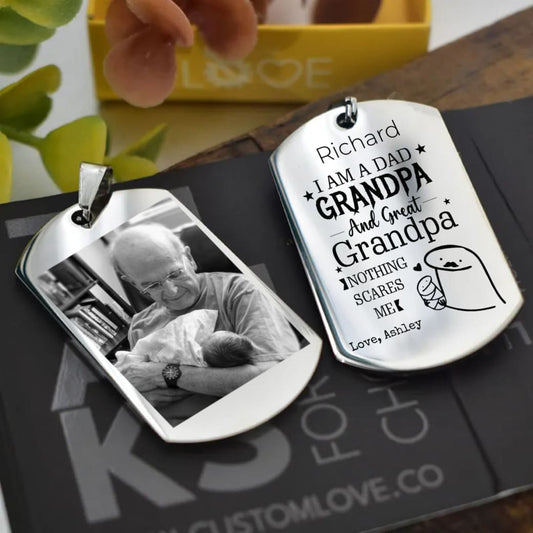 I am a Dad -Grandpa +Personalized Photo