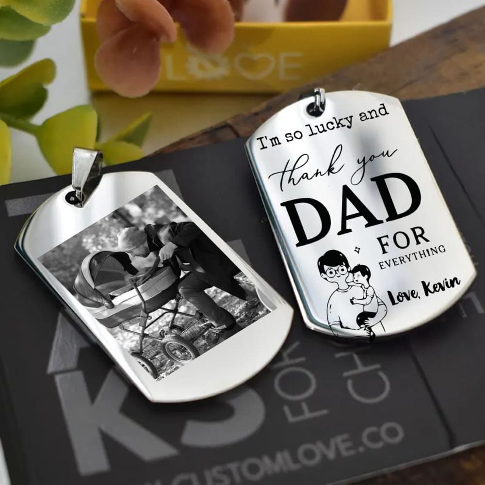 Thank you- Dad +Personalized Photo