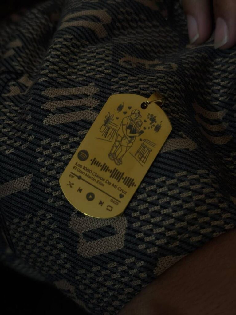 Customer photo of their personalized keychain